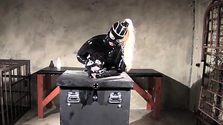 Extreme fetish latex play