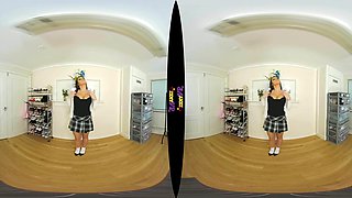 Plain Sexy; Busty Schoolgirl Vr Striptease - Sexlikereal