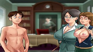 Amazing gym lady shares fitness tips in Sommertime Saga gameplay