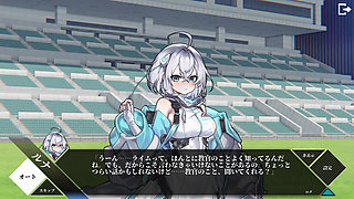 The guy is glued to the lesbian play of two girls