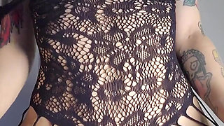 Body Worship Sexy Nylon Outfit