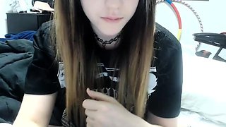 Emo Teen Becka Solo Webcam Masturbation Porn