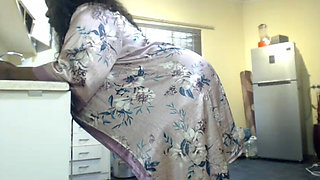 Fat Ass BBW Stripteasing