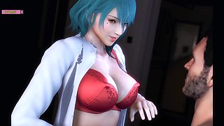 Beauty Nurse Fuck Big Cock Man - 3D Animation