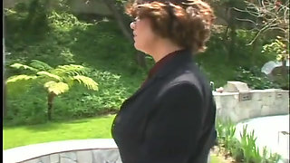 Hot lesbian sex besides pool