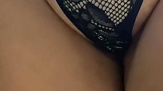 Blonde with Huge Ass Showing off Her Buttocks with Her Little Panties