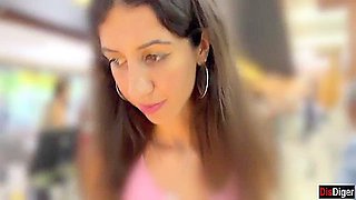 Cumwalk In Public Supermarket - Facial Fetish Outdoor Blowjob