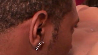 Lucky big dick black dude fuck this perfect young white slut's shaved cunt