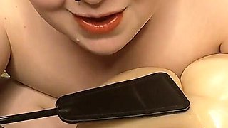 Femdom Paddle Spanking My Sex Doll