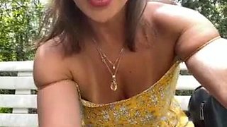 Horny Russian MILF Outdoor Cam Show In the Park  Stella888-35 21-05-23