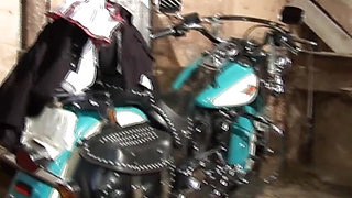Dirty MILF Ass Fucked Hard by Two Huge Cocks Inside a Shack
