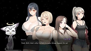 Cartoon fantasy with mom Misskitty2k getting her balls drained