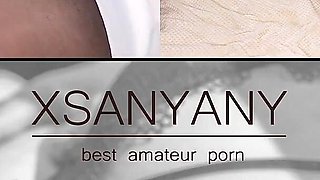 The bitch seduced her legs in pantyhose