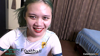 Asian sports cutie fucks the coach