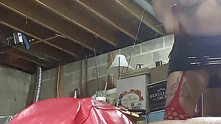 Goddess Sonia pisses and blows smoke on blindfolded Sub