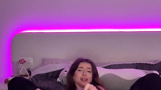 Adrianna Savu, clad in her school-girl cosplay, dances with no panties and a faux-cock in forearm - the best gonzo porn!