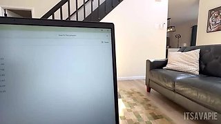 Ava Pie's BBW Boss Internship: Big Tits Blowjob & Dirty Talk Roleplay