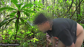 Beautiful Asian Wife Fuck Outdoor. Sex in Jungle. Desi Village Couple Outside Outdoor