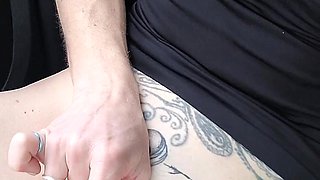 Public Agent: Sexy Tattoo Girl Dogging and Squirting in the Countryside