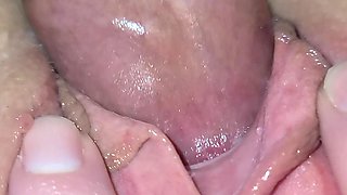 Wet Pussy Gaped by Cock Ring Big Cock