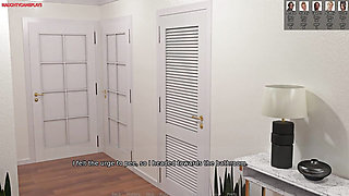 Pervert Caught Jerking To His Sexy BBW Landlady by His Slut Roommate - Blacked House 01