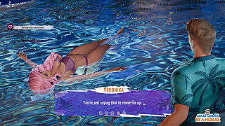 EP9: Fucking Veronika by the Hotel Pool - Grand Tits Adventure (Gameplay)