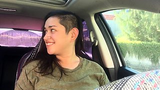 Busty amateur teen outdoor hardcore action with cum