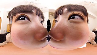 Alluring asian coquette memorable VR clip