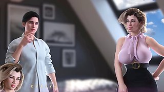Sexy anime hentai adventures with leather and big-boobed celebs