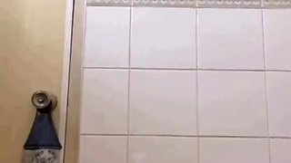 Skinny Asian schoolgirl retreated to the bathroom with her stepbrother.