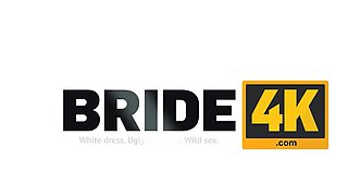 BRIDE4K. Slender black-haired bride gets fucked till orgasms