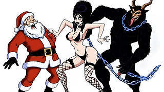 Krampus Stuffed a Butt Plug Into Elvira, the Mistress of Darkness' Ass, and Brought Her to Orgasm. a Christmas Porn Story