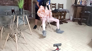 Fucking Hot Brunette Slut at Friend's House Party Life
