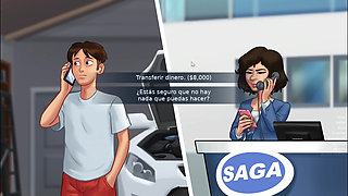 Helping stepmom to earn points with her - Summertime Saga