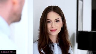 Tutor Teaches Petite Schoolgirl How To Ride His Big Cock - Kristof Cale & Liz Ocean HD