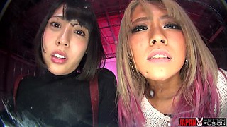 Risa and Yua Nanami Humiliate You with Saliva-drenched Tongues and Smoky Breath. a Filthy POV Punishment Dripping with Spit