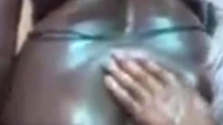 Tamil Desi MILF Renu's Nuru Oil Massage, Cowgirl Fuck & Boobs Sucked with Young Bull in Front of Cuck Husband - Indianhotwifex