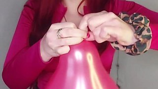 Your Girlfriend Discovers Your Balloon Fetish and Punishes You with a Rough Session!!