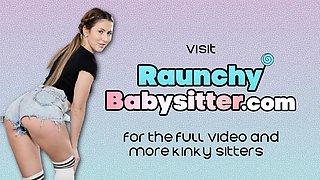 Stunning babysitter gets doggystyled