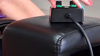 Cute Amateur MILF Having Fun with Her Sybian Sex Machine