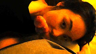Chinese babe Lily gives a blowjob