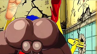 The Simpsons Porn Parody: Sexy Cheating Wife Marge Lets a Black Dude Fuck Her In The Public Toilet