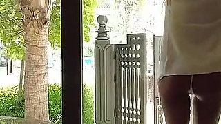 Monika Fox squirt on the kitchen table