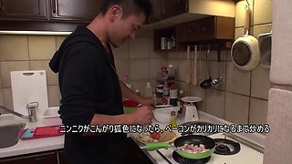 Asian Pussies Scene No.4 - Asian Housewife Ends up Fucked in the Kitchen