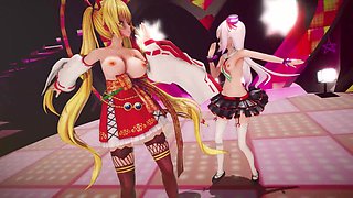 Mmd R-18 Anime Girls Sexy Dancing Clip 253