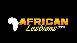 African MILF Lesbians Make Out In Public