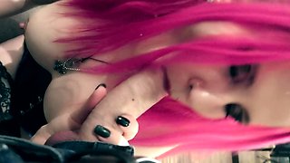 Hot sexy MILF blowjob and cumshot