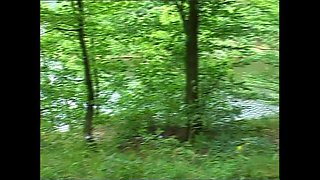 Beautiful Redhead MILF Fucked in the Woods and Cummed on Pussy by Big Cock