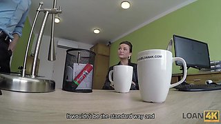 LOAN4K. Steamy loan agent uses his powers to screw