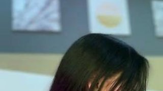 Naughty Japanese babe Ayaka Tomoda masturbates